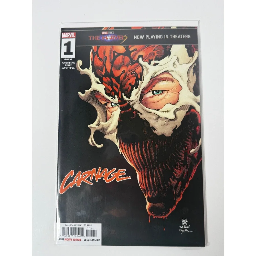 Marvel Comics Carnage 1 2023 Paulo Siqueira Cover Modern Age Symbiote Comic Book